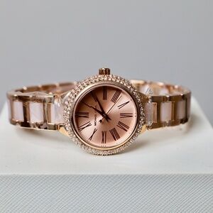 Michael Kors Petite Taryn Rose Gold-Tone Stainless Steel & Blush Watch - 25mm